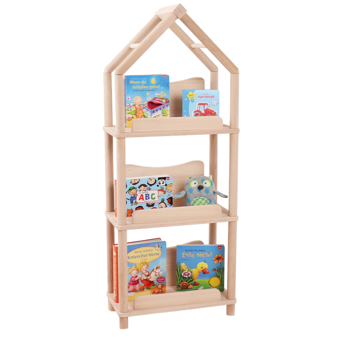 Montessori Regal-Haus mit Spitz-Dach
